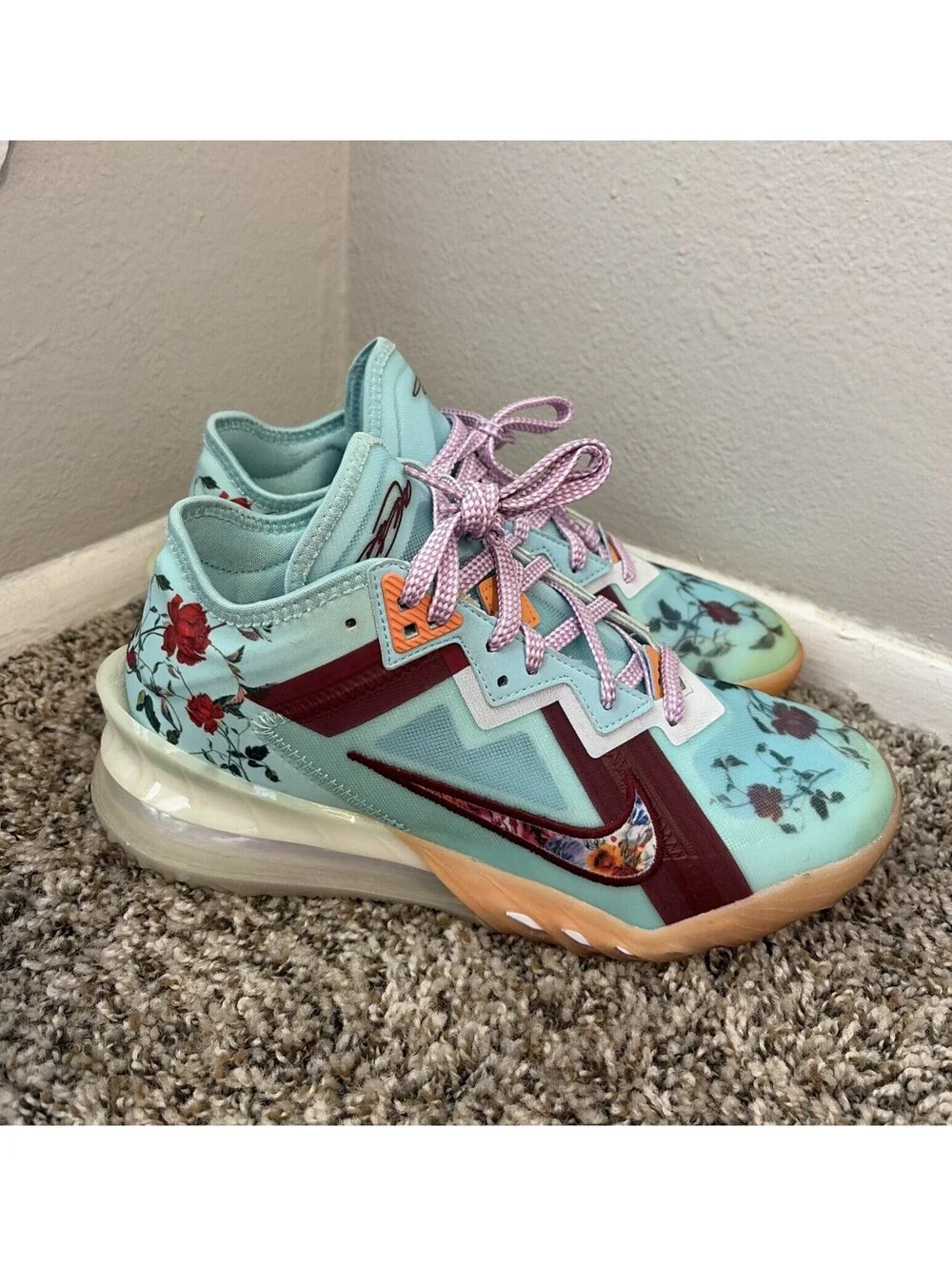 Nike LeBron 18 Low x Mimi Plange Daughters Men's Size 7.5 US Shoes CV7562-400